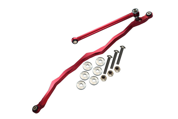Axial SMT10 Grave Digger (AX90055) Aluminum Steering Link - 2Pcs Set Red