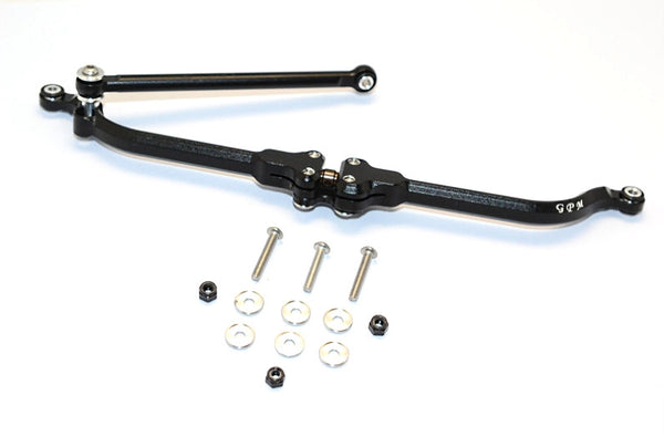 Axial SMT10 Grave Digger (AX90055) & MAX-D (AX90057) Aluminum Adjustable Steering Link - 2Pcs Set Black
