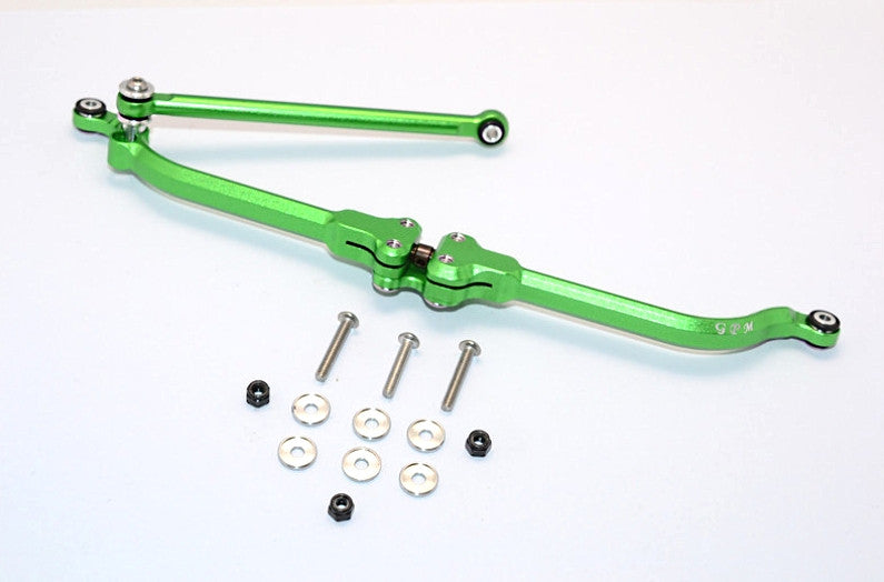 Axial SMT10 Grave Digger (AX90055) & MAX-D (AX90057) Aluminum Adjustable Steering Link - 2Pcs Set Green