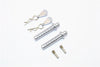 Axial SMT10 Grave Digger (AX90055) & MAX-D (AX90057) Aluminum Front Body Post With Clip & Mount - 1Pr Set Gray Silver
