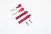 Axial SMT10 Grave Digger (AX90055) & MAX-D (AX90057) Aluminum Front Body Post With Clip & Mount - 1Pr Set Red