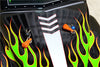 Axial SMT10 Grave Digger (AX90055) & MAX-D (AX90057) Aluminum Front Body Post With Clip & Mount - 1Pr Set Orange