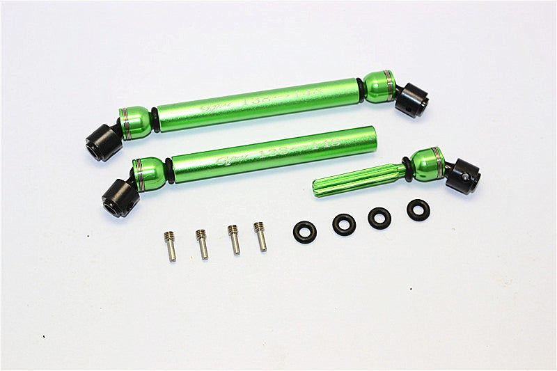Axial SMT10 Grave Digger (AX90055) Aluminum Front&Rear Center Shaft With Steel Joint (138mm-148mm) - 1Pr Set Green