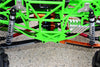 Axial SMT10 Grave Digger (AX90055) Steel Front&Rear Center Shaft With Aluminum Body (138mm-148mm) - 1Pr Set Green