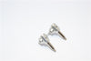 Kyosho Mini-Z Monster Aluminum Front Knuckle Arm Set (2 Deg Caster) - 1Pr Silver