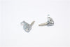 Kyosho Mini-Z Monster Aluminum Front Knuckle Arm Set (2 Deg Caster) - 1Pr Silver