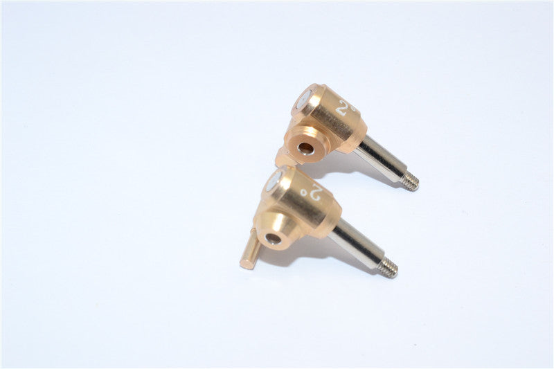 Kyosho Mini-Z Monster Aluminum Front Knuckle Arm Set (2 Deg Caster) - 1Pr Titanium