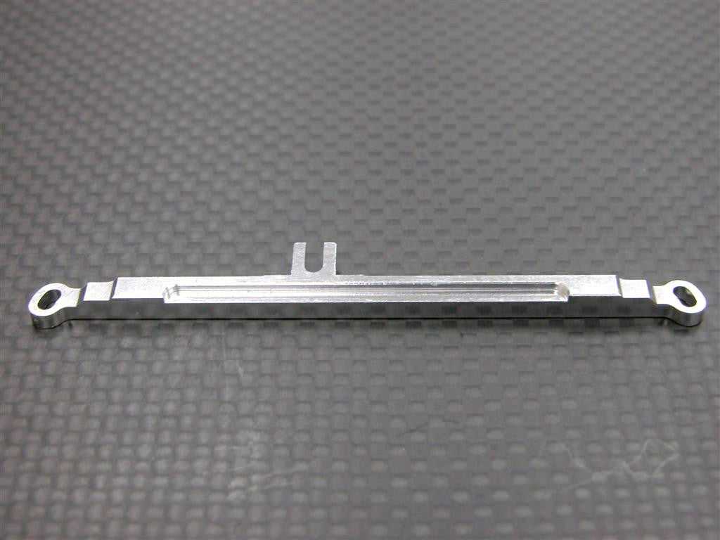 Kyosho Mini-Z Monster Aluminum Steering Plate (Toe-In 1 Deg) - 1Pc Silver