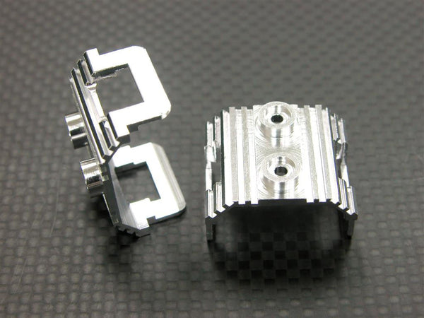 Kyosho Mini-Z Monster Aluminum Battery Heat Sink Mount - 1Pr Silver
