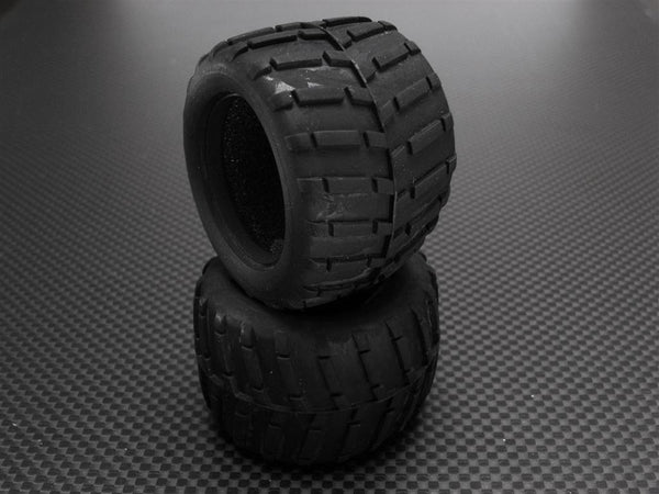 Kyosho Mini-Z Monster Front/Rear Rubber Radial Tire With Insert(30 Deg) -1Pr