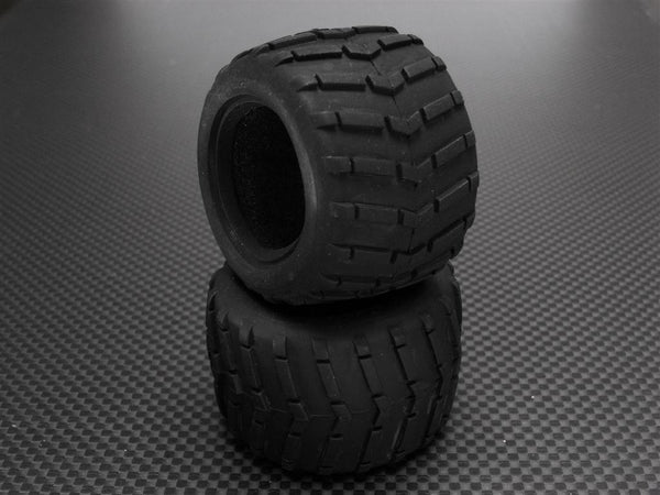Kyosho Mini-Z Monster Front/Rear Rubber Radial Tire With Insert (30 Deg) - 1Pr