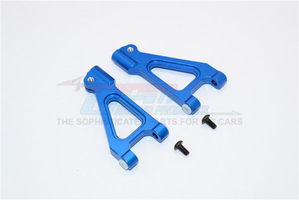 Kyosho Inferno MP 7.5 Aluminum Front Upper Arm With Screws - 1Pr Blue
