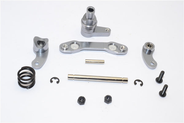 HPI Savage XS Flux Aluminum Steering Assembly With Bearing - 1 Set Gray Silver