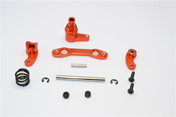 HPI Savage XS Flux Aluminum Steering Assembly With Bearing - 1 Set Orange