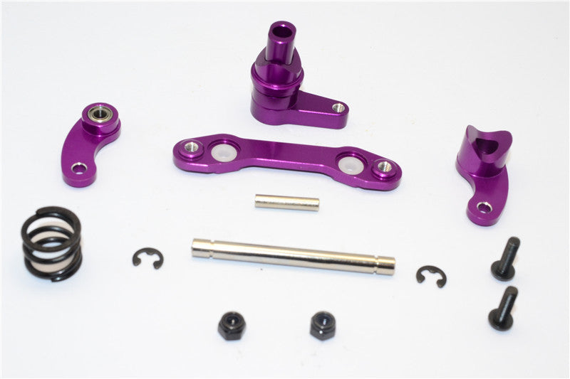 HPI Savage XS Flux Aluminum Steering Assembly With Bearing - 1 Set Purple