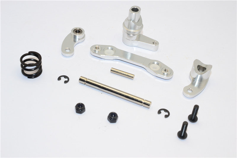 HPI Savage XS Flux Aluminum Steering Assembly With Bearing - 1 Set Silver