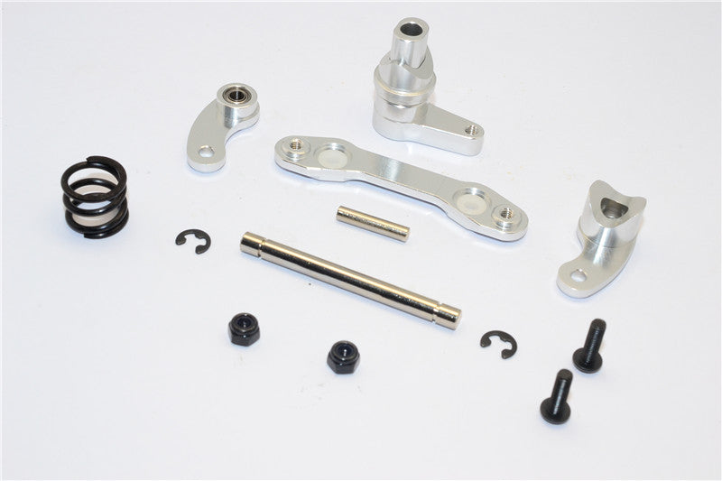 HPI Savage XS Flux Aluminum Steering Assembly With Bearing - 1 Set Silver