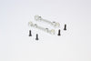 Team Losi Mini 8ight & 8ight-T Aluminum Front Suspension Mount - 2Pcs Silver