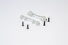 Team Losi Mini 8ight & 8ight-T Aluminum Front Suspension Mount - 2Pcs Silver