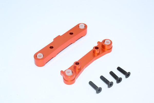 Team Losi Mini 8ight & 8ight-T Aluminum Rear Suspension Mount - 2Pcs Orange