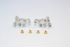 Team Losi Mini 8ight & 8ight-T Aluminum Front Knuckle Arm - 1Pr Set Silver