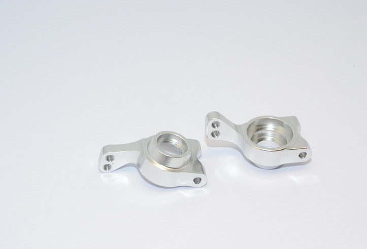 Team Losi Mini 8ight & 8ight-T Aluminum Rear Knuckle Arm - 1Pr Set Silver