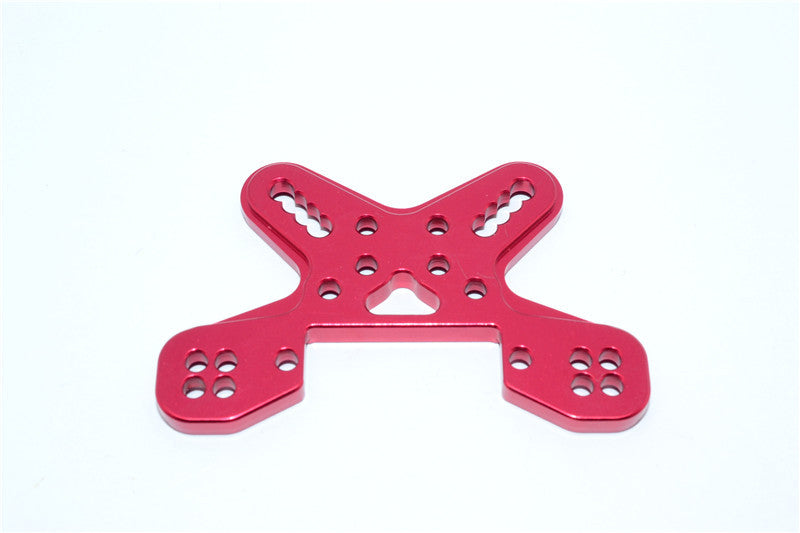 Team Losi Mini 8ight-T Truggy Aluminum Front Shock Tower - 1 Pc Red