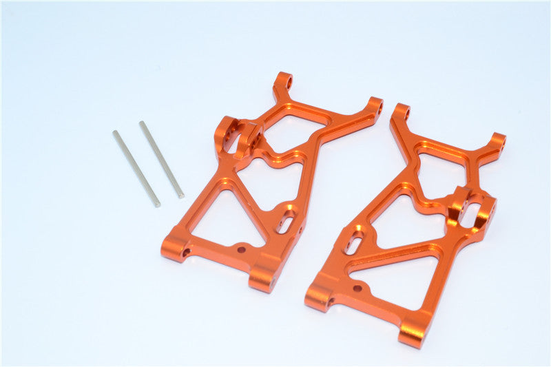 Team Losi Mini 8ight-T Truggy Aluminum Front Suspension Arm - 1Pr Set Orange