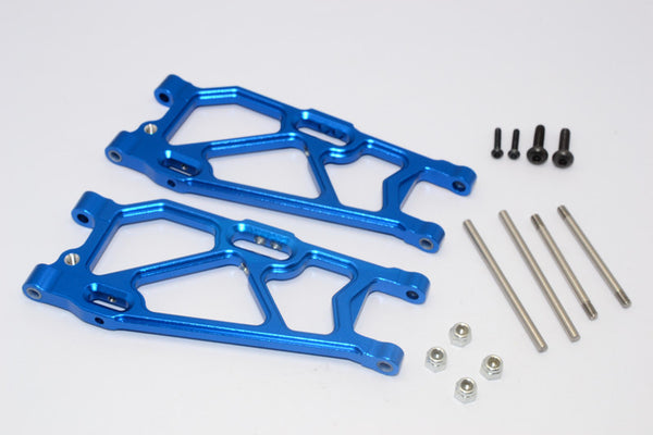 Team Losi Mini 8ight-T Truggy Aluminum Rear Suspension Arm - 1Pr Set Blue