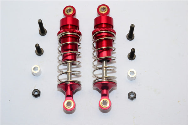 Team Losi Mini 8ight-T Truggy Aluminum Front Adjustable Spring Damper (68mm) - 1Pr Set Red