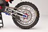 Aluminum 7075-T6 Chain Tension Adjuster Set For LOSI 1:4 Promoto-MX Motorcycle Motorbike RTR LOS06000 LOS06002 Upgrades - Blue