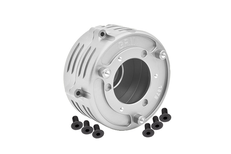 Aluminum 7075 Flywheel Housing For LOSI 1:4 Promoto MX Motorcycle Dirt Bike RTR FXR LOS06000 LOS06002 Upgrades - Silver