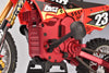 Aluminum 7075 Chassis Side Cover Set For LOSI 1:4 Promoto MX Motorcycle Dirt Bike RTR FXR LOS06000 LOS06002 Upgrades - Red