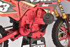 Aluminum 7075 Chassis Side Cover Set For LOSI 1:4 Promoto MX Motorcycle Dirt Bike RTR FXR LOS06000 LOS06002 Upgrades - Red