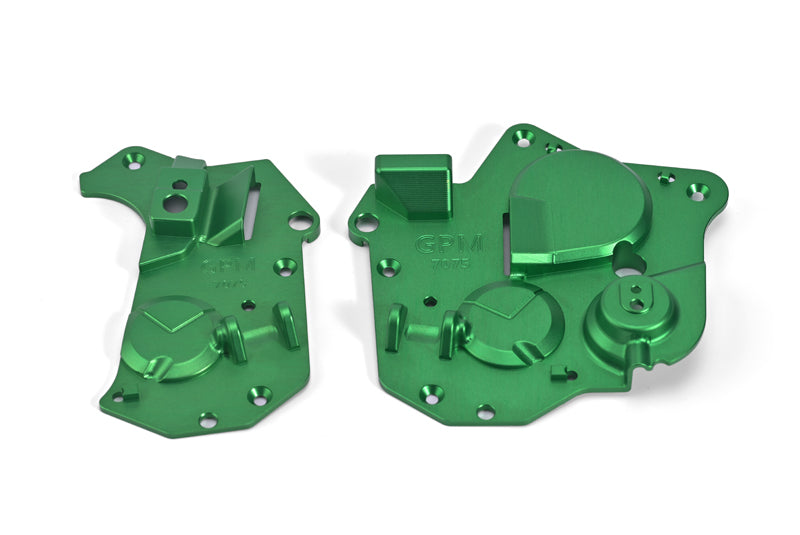 Aluminum 7075 Chassis Side Cover Set For LOSI 1:4 Promoto MX Motorcycle Dirt Bike RTR FXR LOS06000 LOS06002 Upgrades - Green