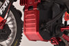 Aluminum 7075 Skid Plate Set For LOSI 1:4 Promoto MX Motorcycle Dirt Bike RTR FXR LOS06000 LOS06002 Upgrades - Black