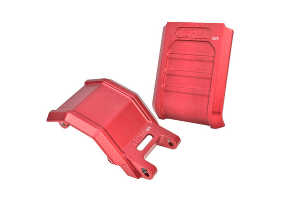 Aluminum 7075 Skid Plate Set For LOSI 1:4 Promoto MX Motorcycle Dirt Bike RTR FXR LOS06000 LOS06002 Upgrades - Red