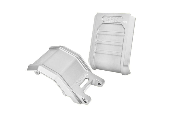 Aluminum 7075 Skid Plate Set For LOSI 1:4 Promoto MX Motorcycle Dirt Bike RTR FXR LOS06000 LOS06002 Upgrades - Silver