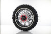 Aluminum 7075 Front Wheel Reinforcement Rings Set For LOSI 1:4 Promoto-MX Motorcycle Dirt Bike RTR FXR LOS06000 LOS06002 Upgrades - Black