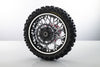Aluminum 7075 Front Wheel Reinforcement Rings Set For LOSI 1:4 Promoto-MX Motorcycle Dirt Bike RTR FXR LOS06000 LOS06002 Upgrades - Silver
