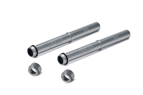 Aluminum 7075 Fork Tube Set For LOSI 1:4 Promoto-MX Motorcycle Dirt Bike RTR FXR LOS06000 LOS06002 Upgrades - Silver