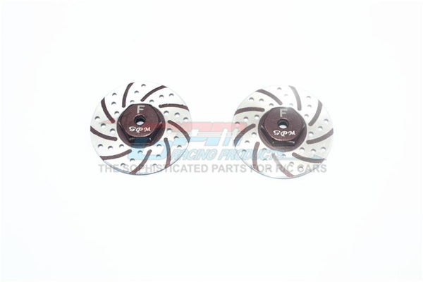 Axial Yeti Jr. Score Trophy Truck (AX90052) / Yeti Jr. Can-Am Maverick (AXI90069) Aluminum Front Brake Disk With Silver Lining - 2Pc Set Brown