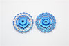 Axial Yeti Jr. SCORE Trophy Truck (AX90052) Aluminum Rear Wheel Hex With Brake Disk - 2Pcs Blue