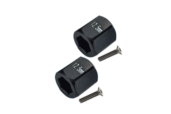 Axial Yeti Jr. SCORE Trophy Truck (AX90052) Aluminum Rear Hex Adapters - 4Pcs Set Black