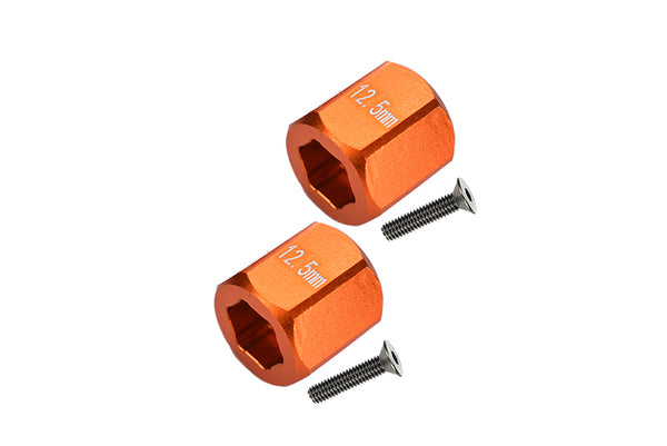 Axial Yeti Jr. SCORE Trophy Truck (AX90052) Aluminum Rear Hex Adapters - 4Pcs Set Orange