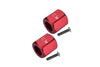 Axial Yeti Jr. SCORE Trophy Truck (AX90052) Aluminum Rear Hex Adapters - 4Pcs Set Red