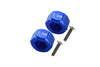 Axial Yeti Jr. SCORE Trophy Truck (AX90052) Aluminum Front Hex Adapters - 4Pcs Set Blue