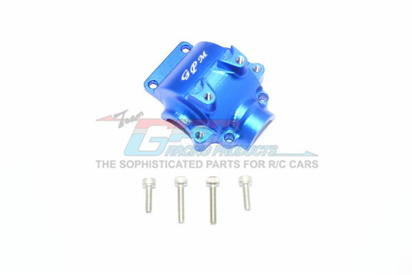 Axial Yeti Jr. SCORE / Yeti Jr. Can-Am Maverick Aluminum Front Gear Box Cover - 1Pc Set Blue