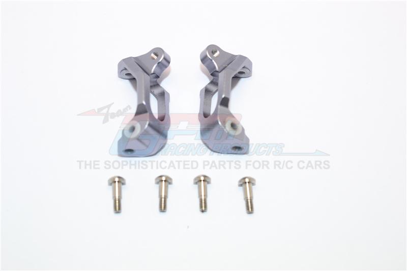 Axial Yeti Jr. SCORE Trophy Truck (AX90052) High Strength Aluminum Front C Hubs - 1Pr Set Gray Silver