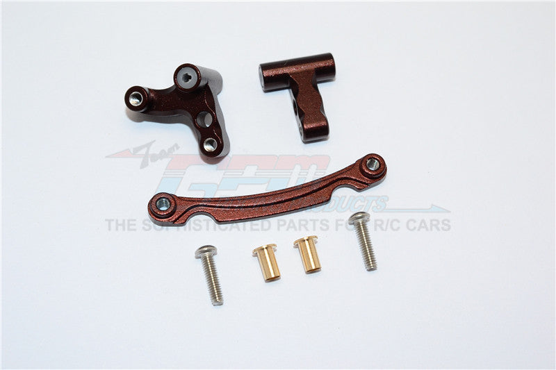 Axial Yeti Jr. SCORE Trophy Truck (AX90052) Aluminum Steering Assembly - 3Pcs Set Brown